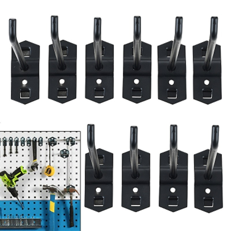 Gardening Tools Shop - 10Pcs/set 50mm Black Hole Board Hook