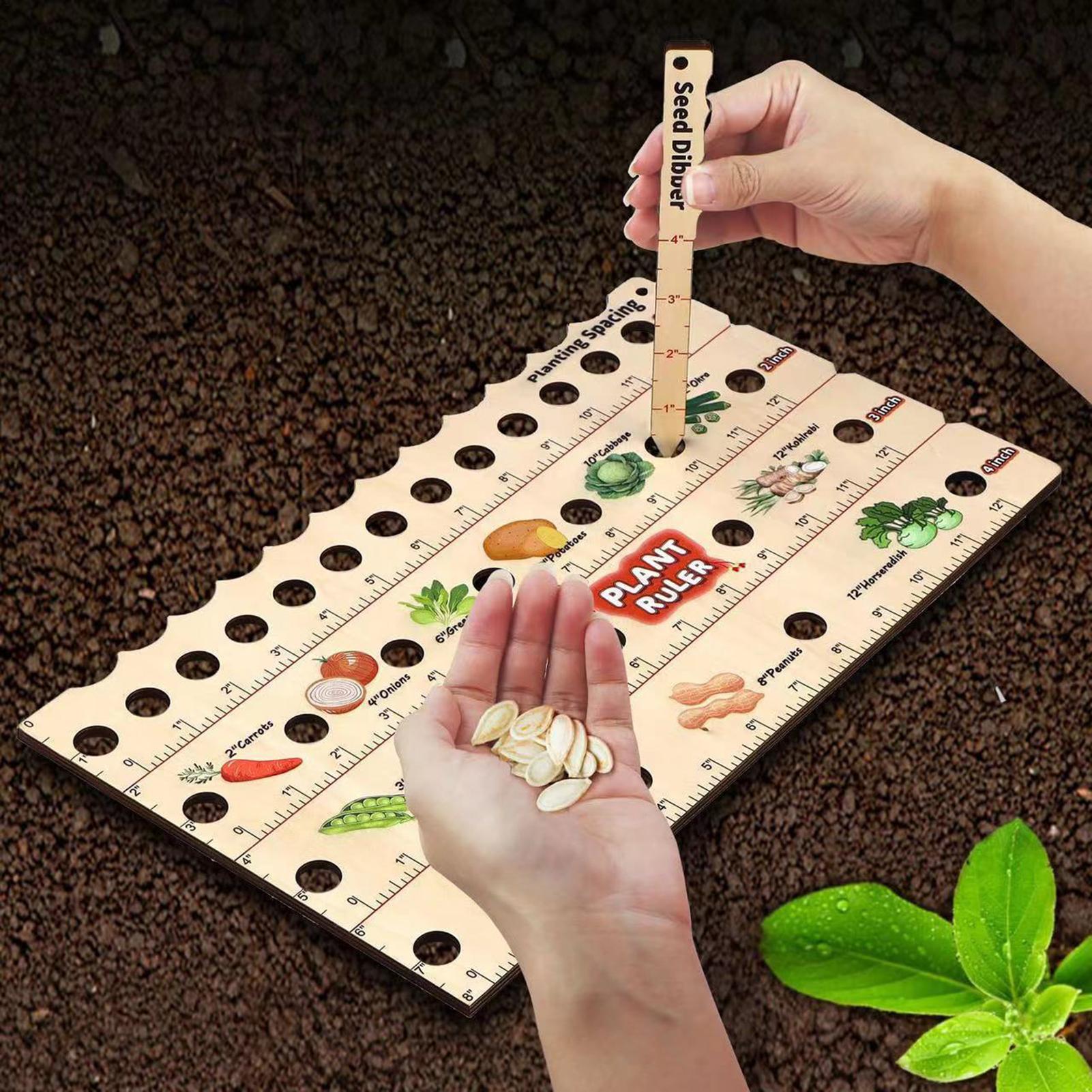 Wooden Plant Spacing Ruler Gar - Gardening Tools Wooden review and price