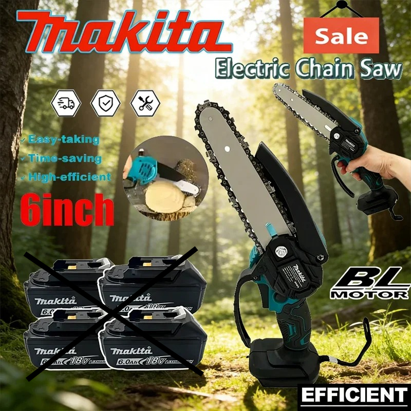 Makita 6 Inch Chain Saw 18V El - Gardening Tools Wooden review and price