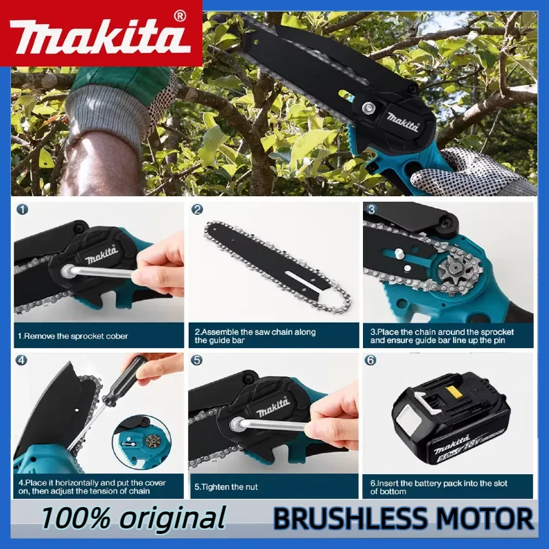 Makita 6 Inch Chain Saw 18V El - Gardening Tools Wooden review and price