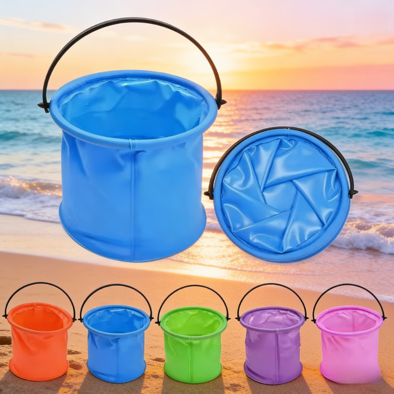 Beach Sand Bucket Toy  Collaps - Gardening Tools Kids review and price
