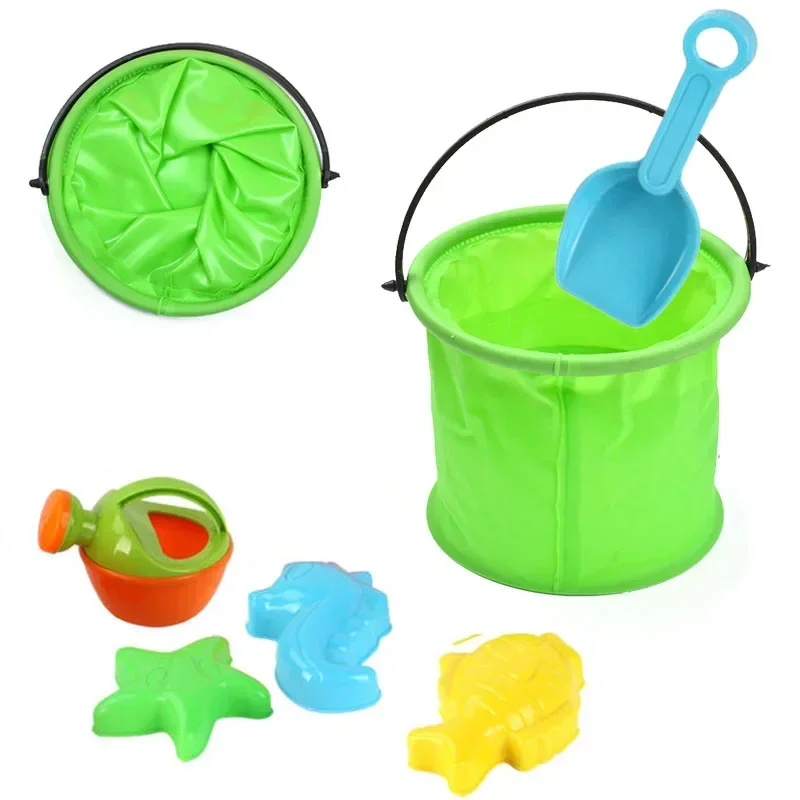 Beach Sand Bucket Toy  Collaps - Gardening Tools Kids review and price