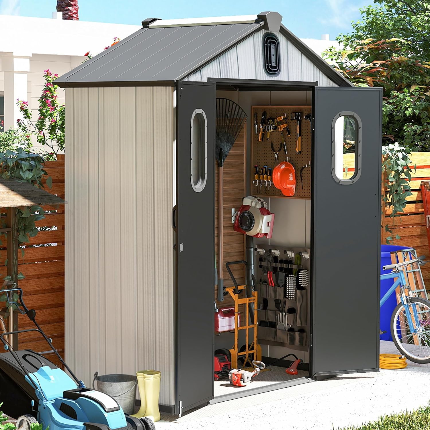 5x3 FT Resin Storage Shed All  - Gardening Tools review and price