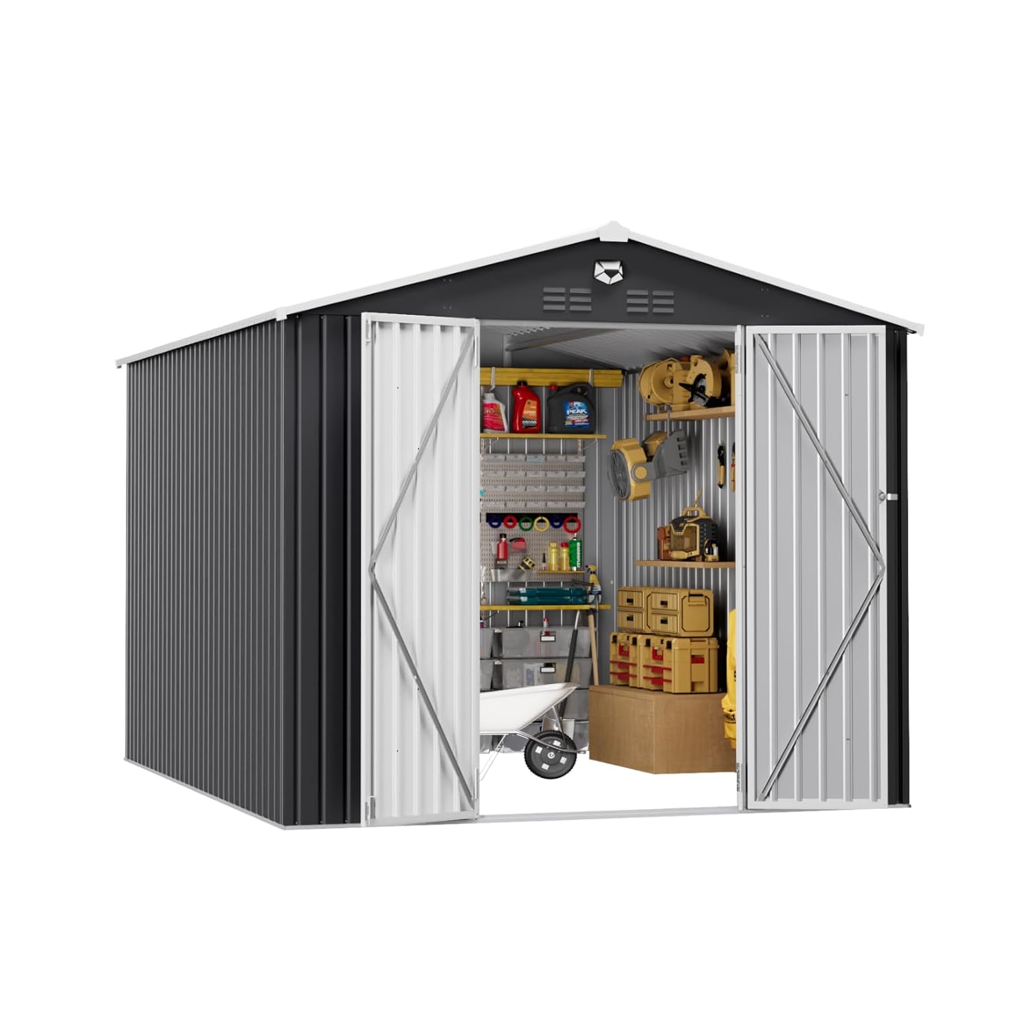 10x12 FT Metal Outdoor Storage - Gardening Tools review and price