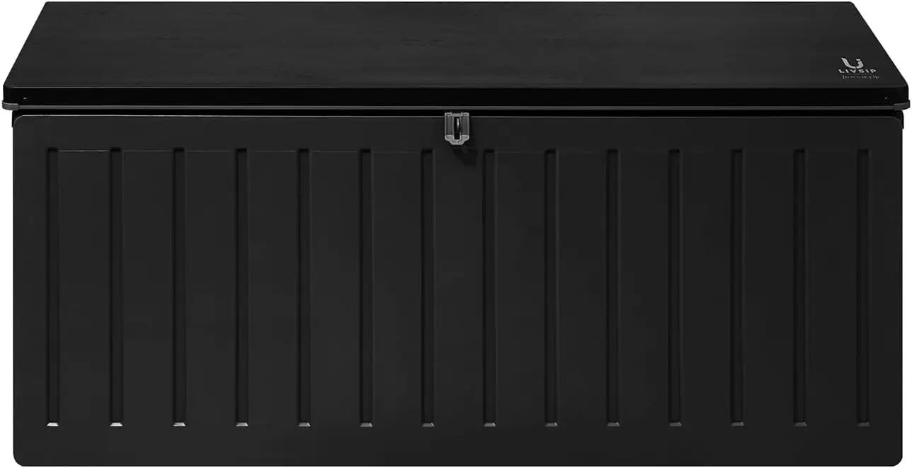 490L Outdoor Storage Deck Box  - Gardening Tools Wooden review and price