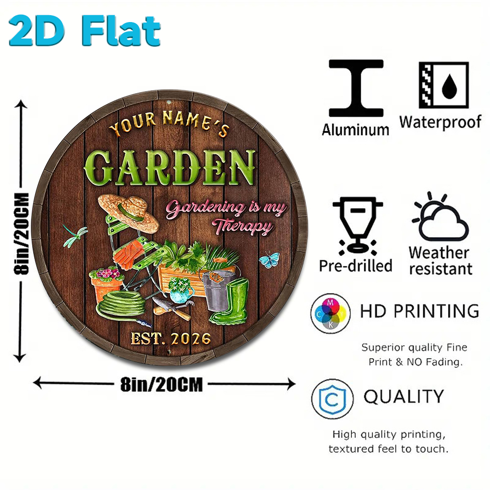 Custom Name & Year Garden Roun - Gardening Tools With Names review and price