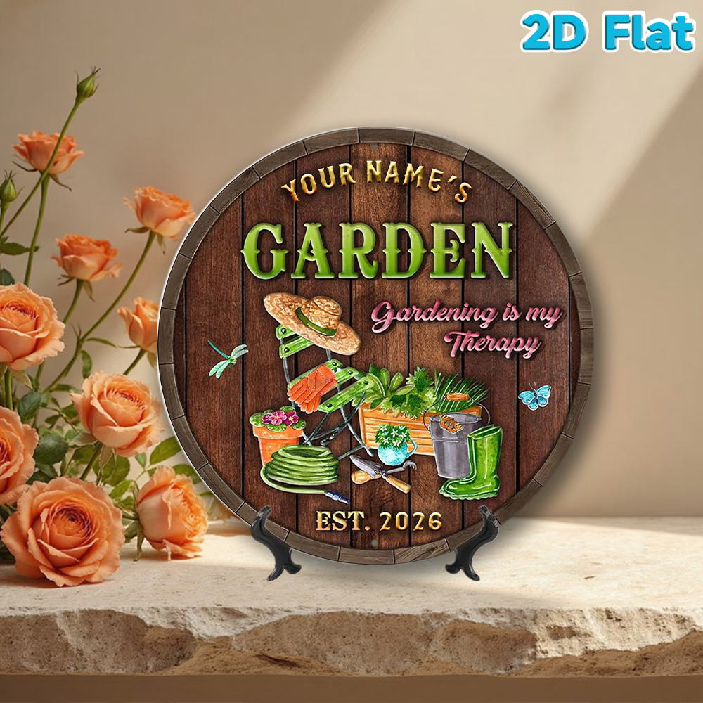 Custom Name & Year Garden Roun - Gardening Tools With Names review and price