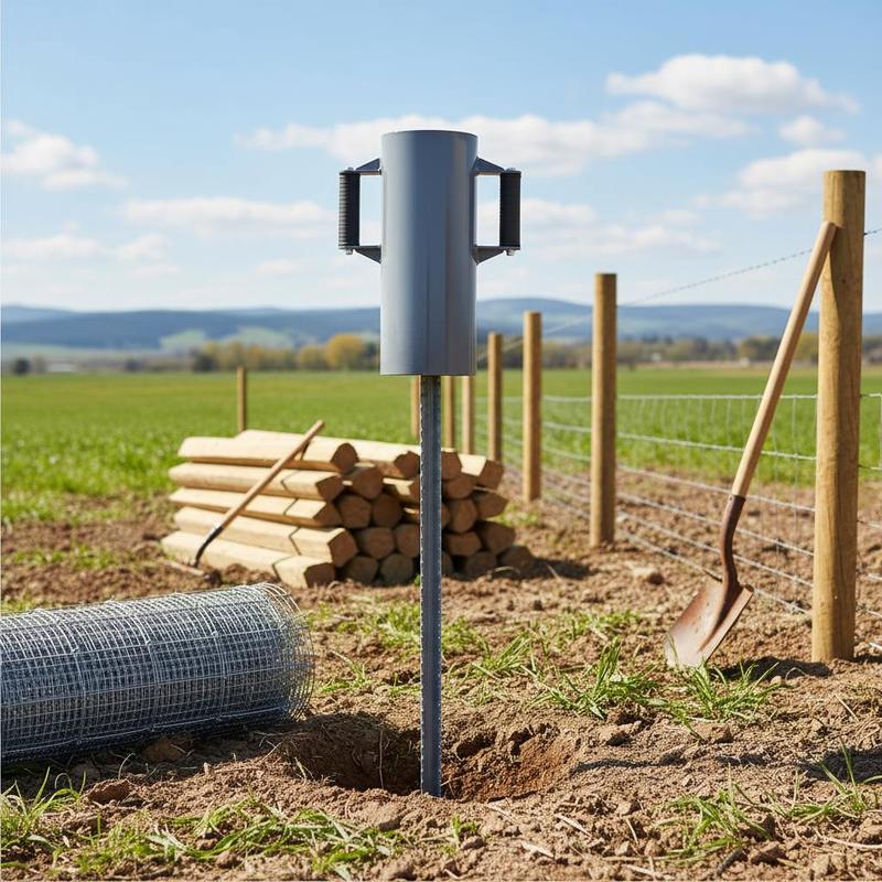 Manual Pile Rammer 6.1in For F - Gardening Tools Wooden review and price