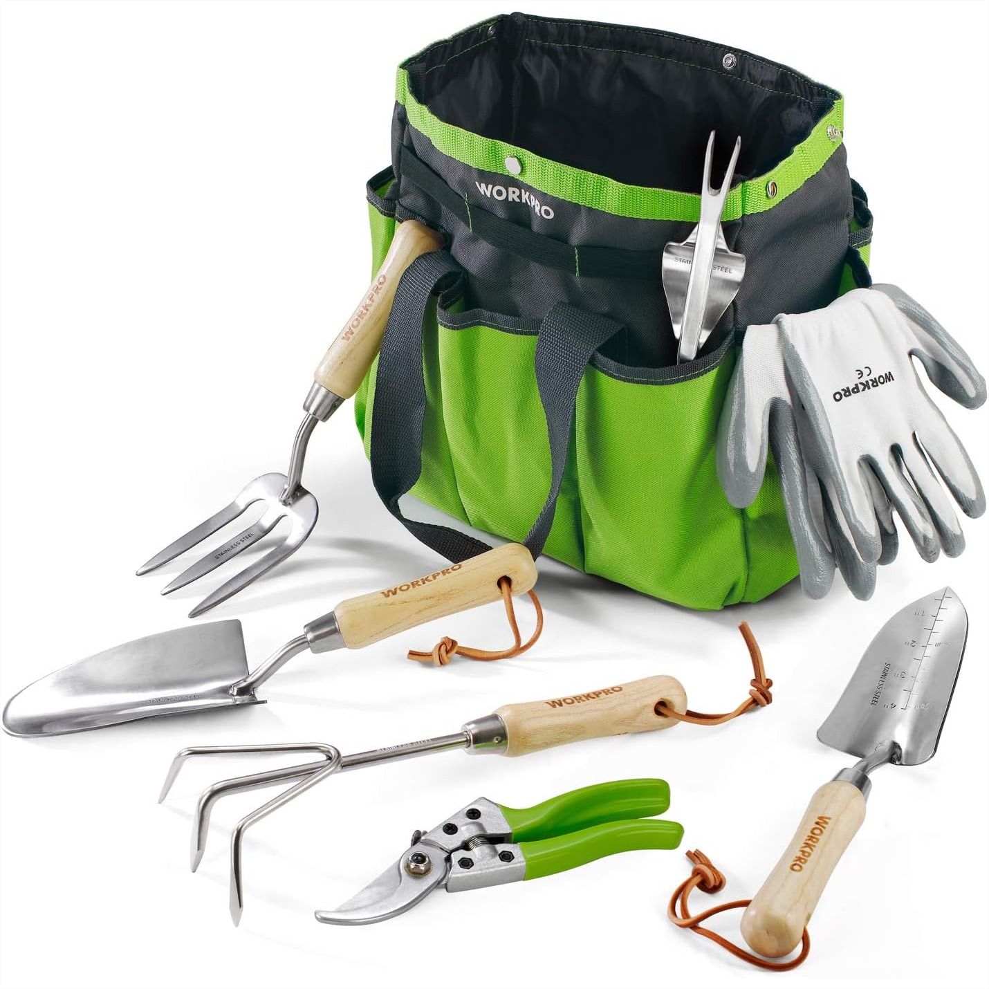 Garden Tools Set, 8 Piece Stai - Gardening Tools Wooden review and price