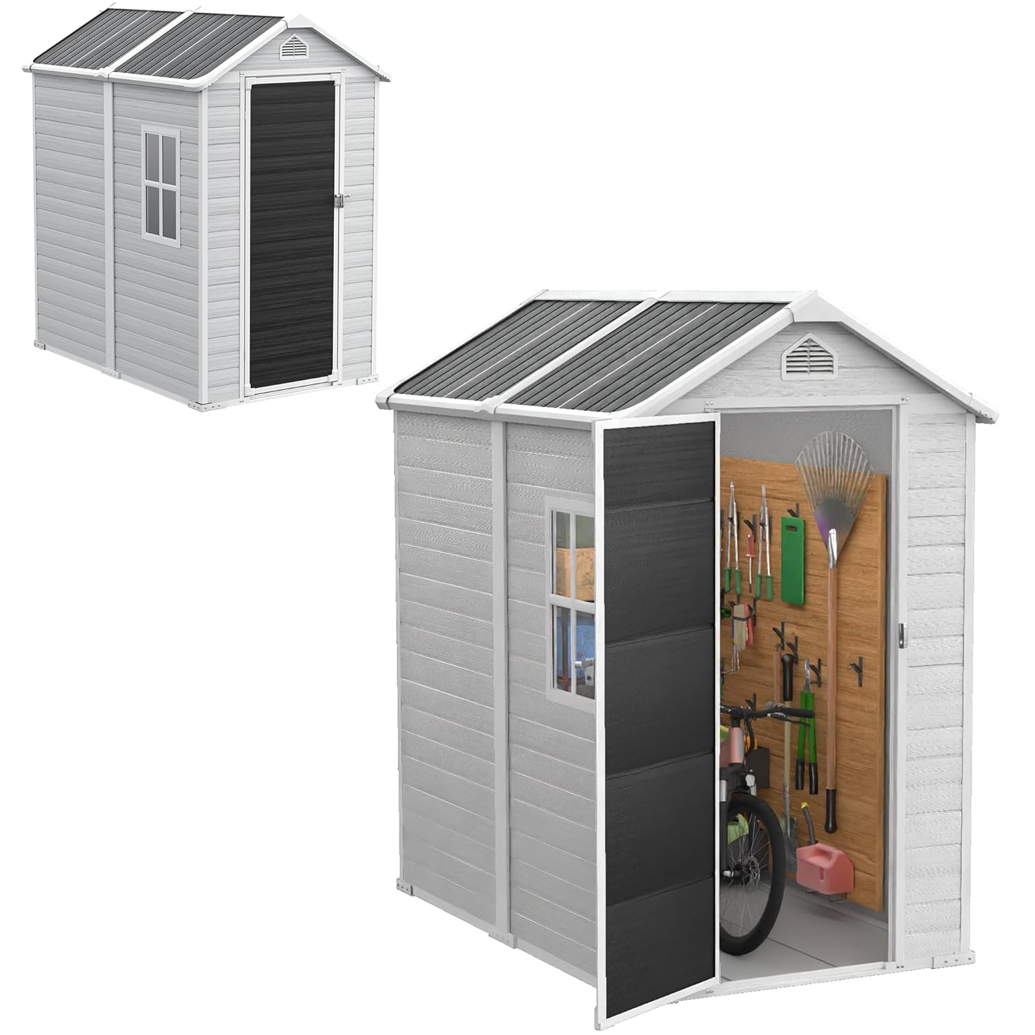 4x6 FT Plastic Storage Shed Wa - Gardening Tools review and price