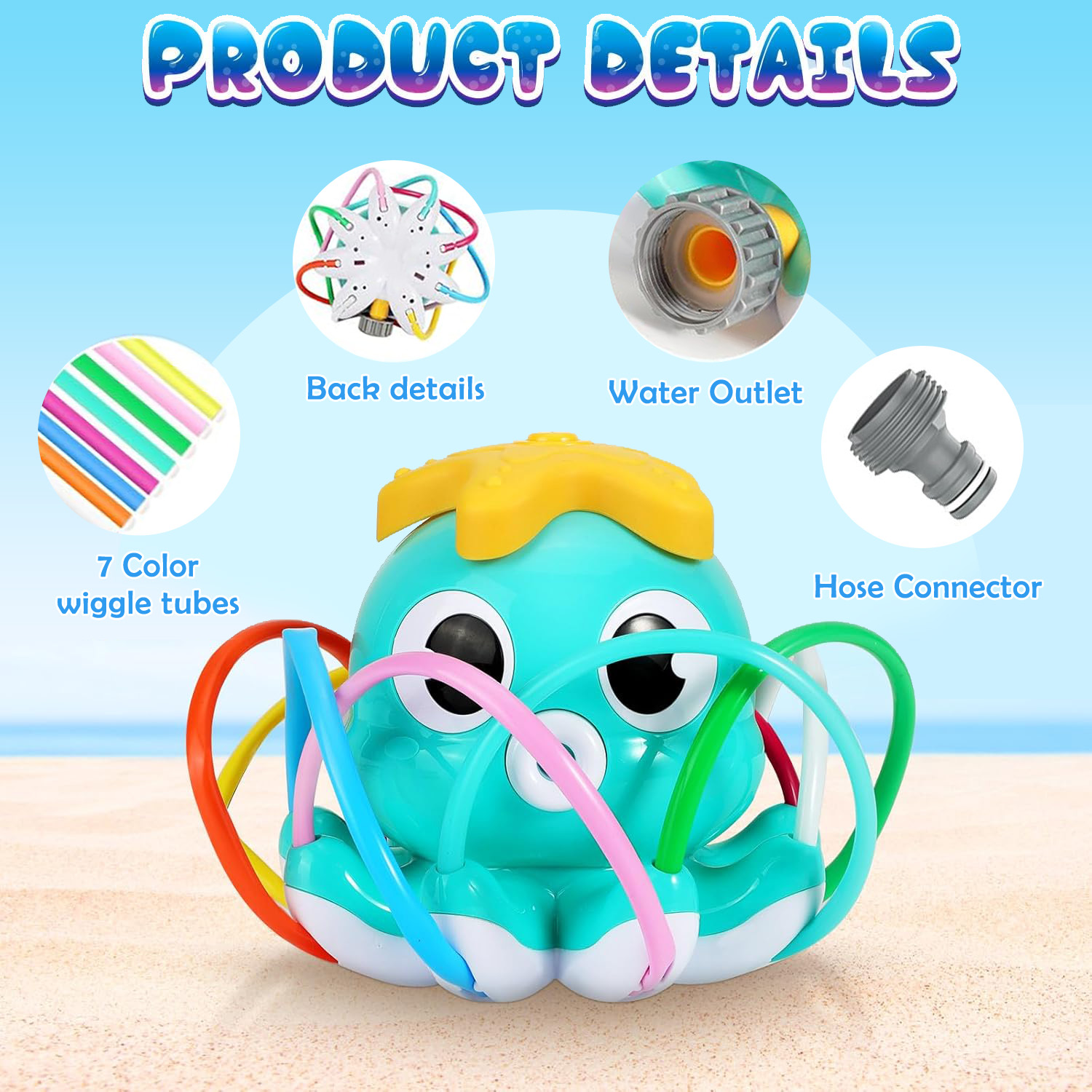 Octopus Sprinkler Water Spray  - Gardening Tools Kids review and price