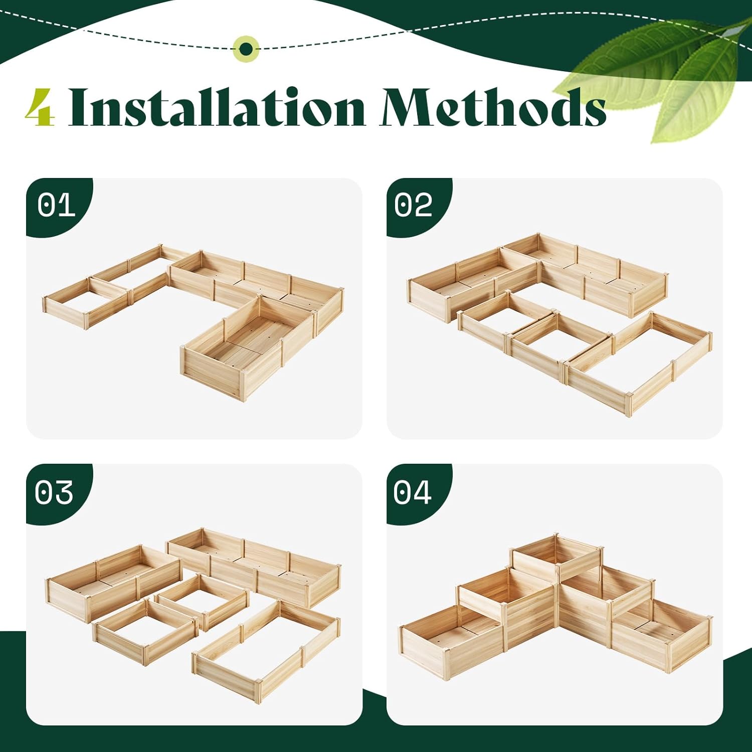 3 Tier Raised Garden Bed for O - Gardening Tools Wooden review and price