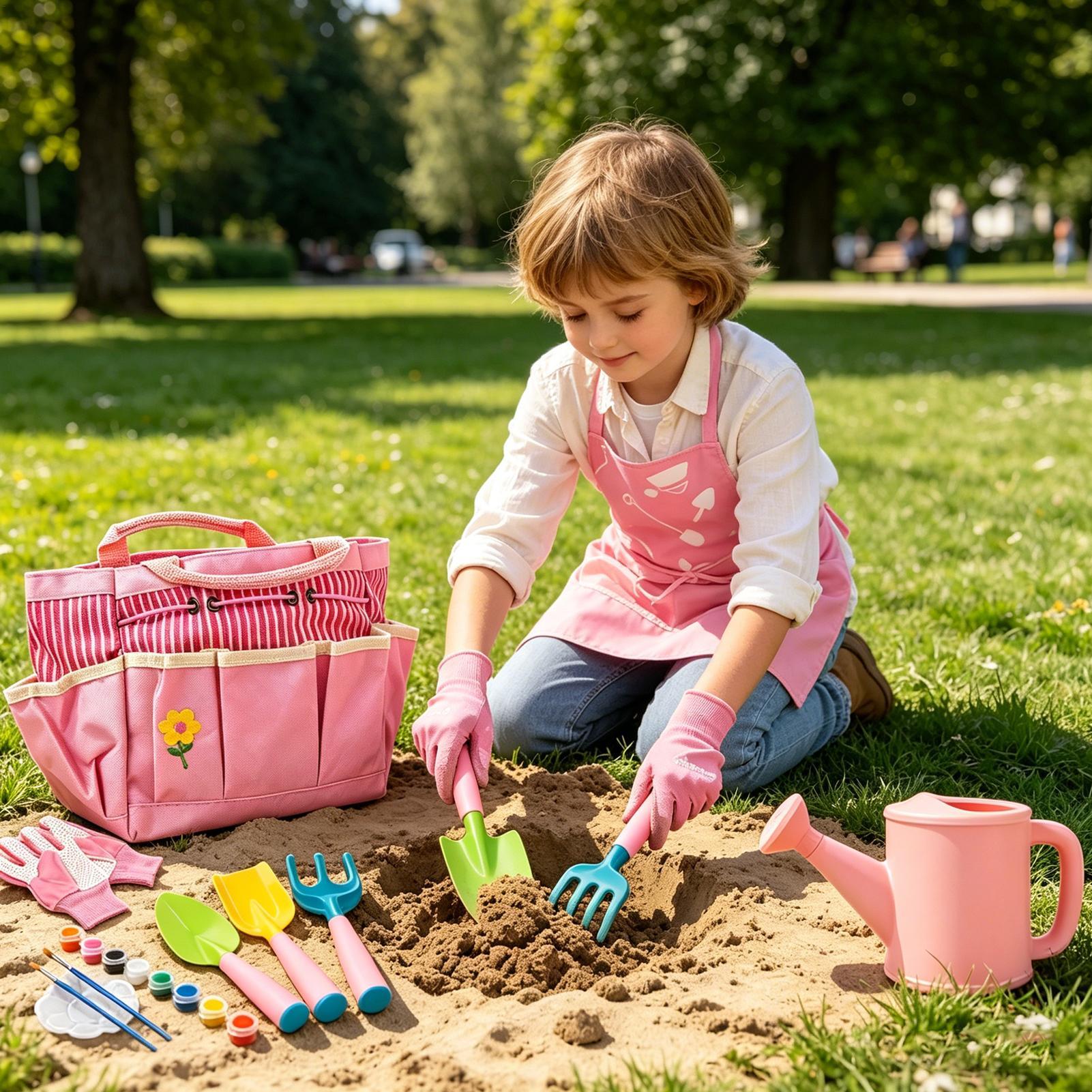 Kids Gardening Kit Watering Ca - Gardening Tools Kit For Kids review and price