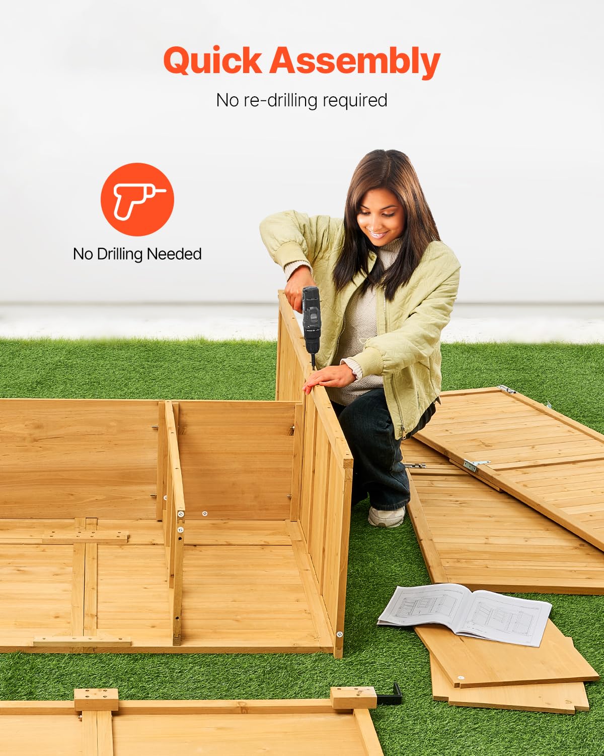 Large Wooden Outdoor Storage S - Gardening Tools review and price