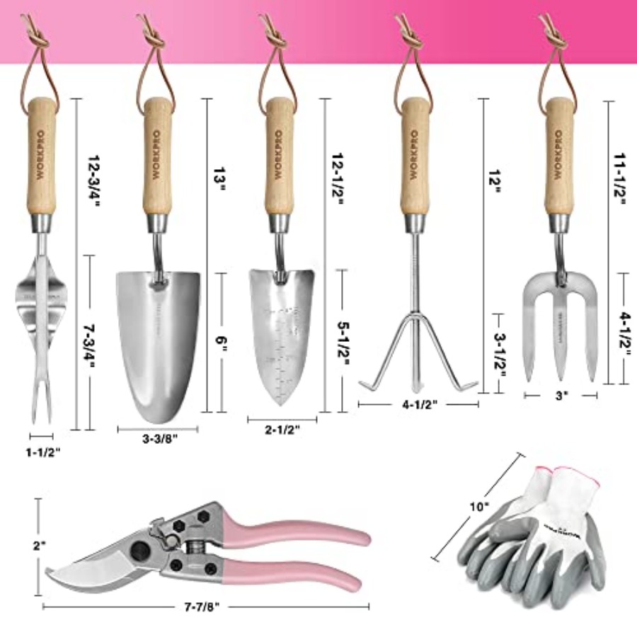 8-Piece Garden Tool Set, Stain - Garden Hand Trowel review and price