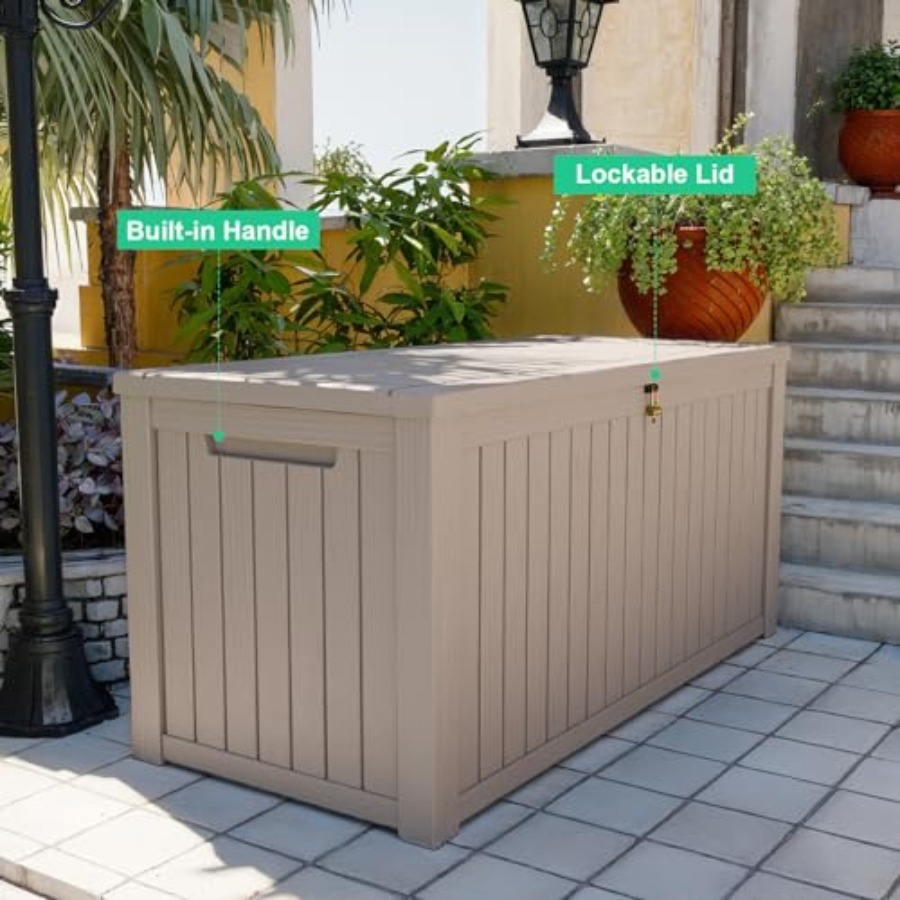 200 Gallon outdoor storage box - Gardening Tools Wooden review and price