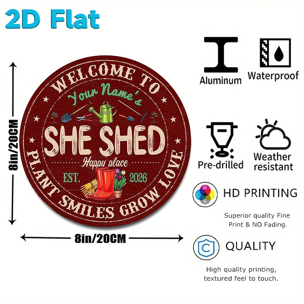 Custom Name & Year She Shed Ro - Gardening Tools With Names review and price