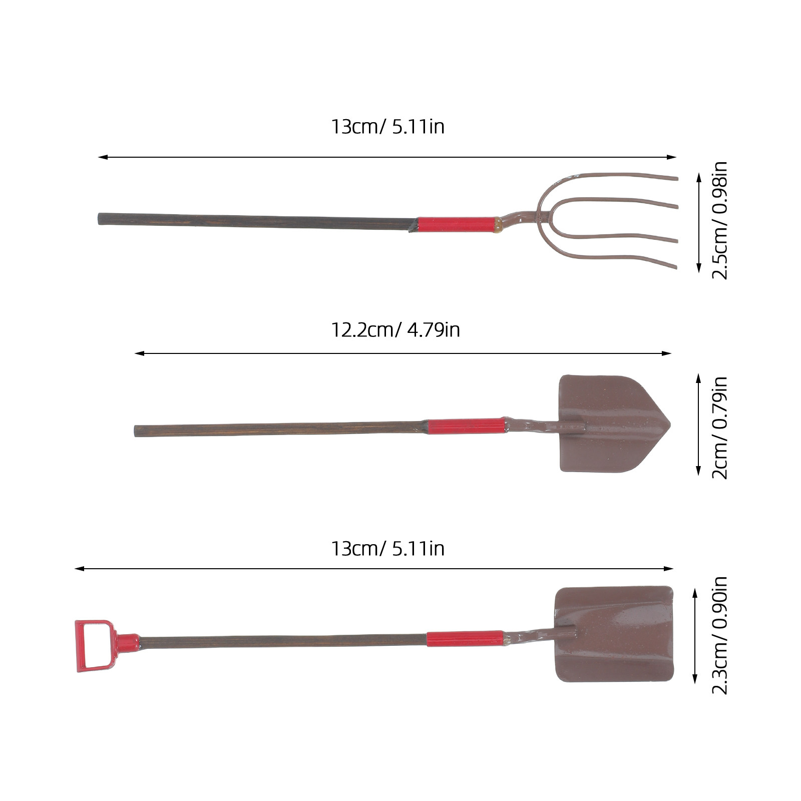 3Pcs Miniature Gardening Tools - Gardening Tools Kids review and price