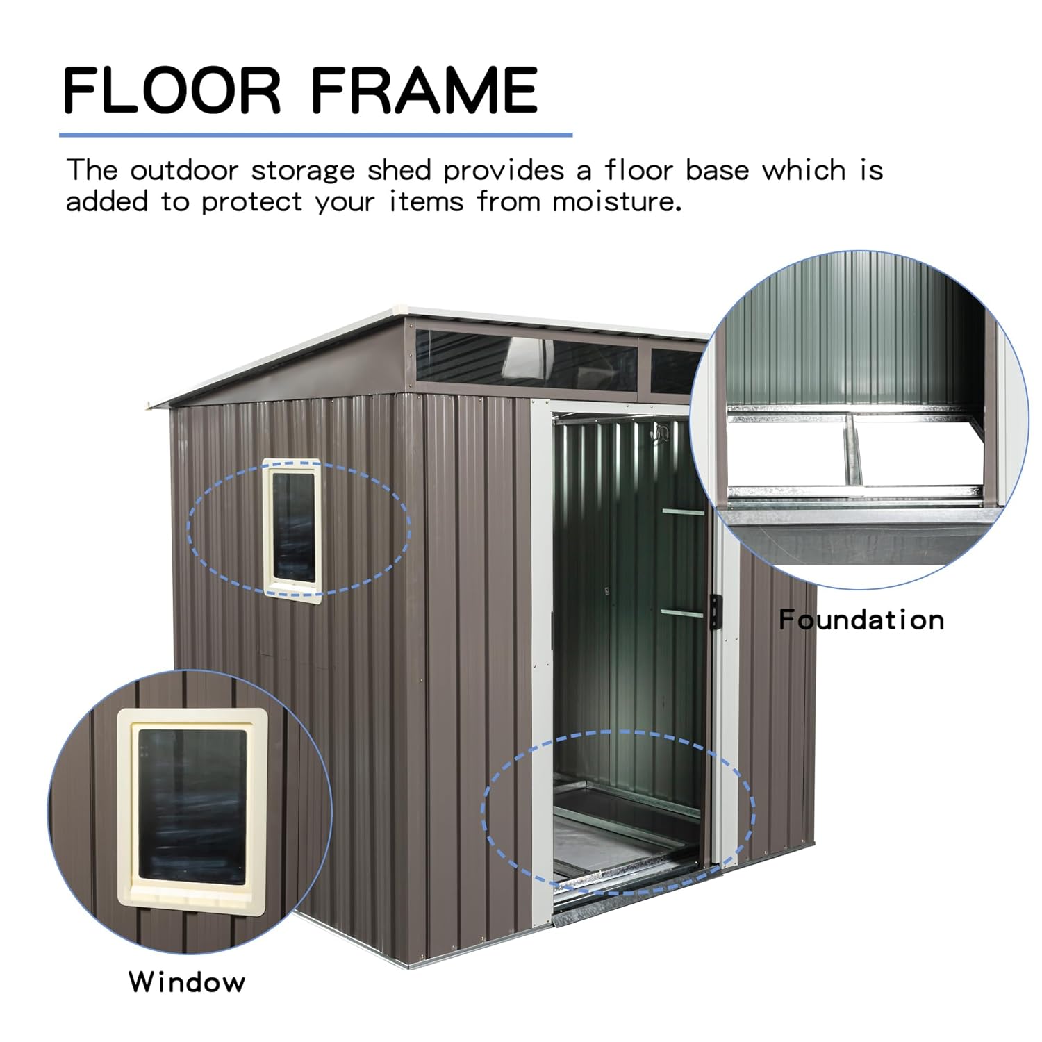 6X5 FT Outdoor Storage Shed, W - Gardening Tools review and price